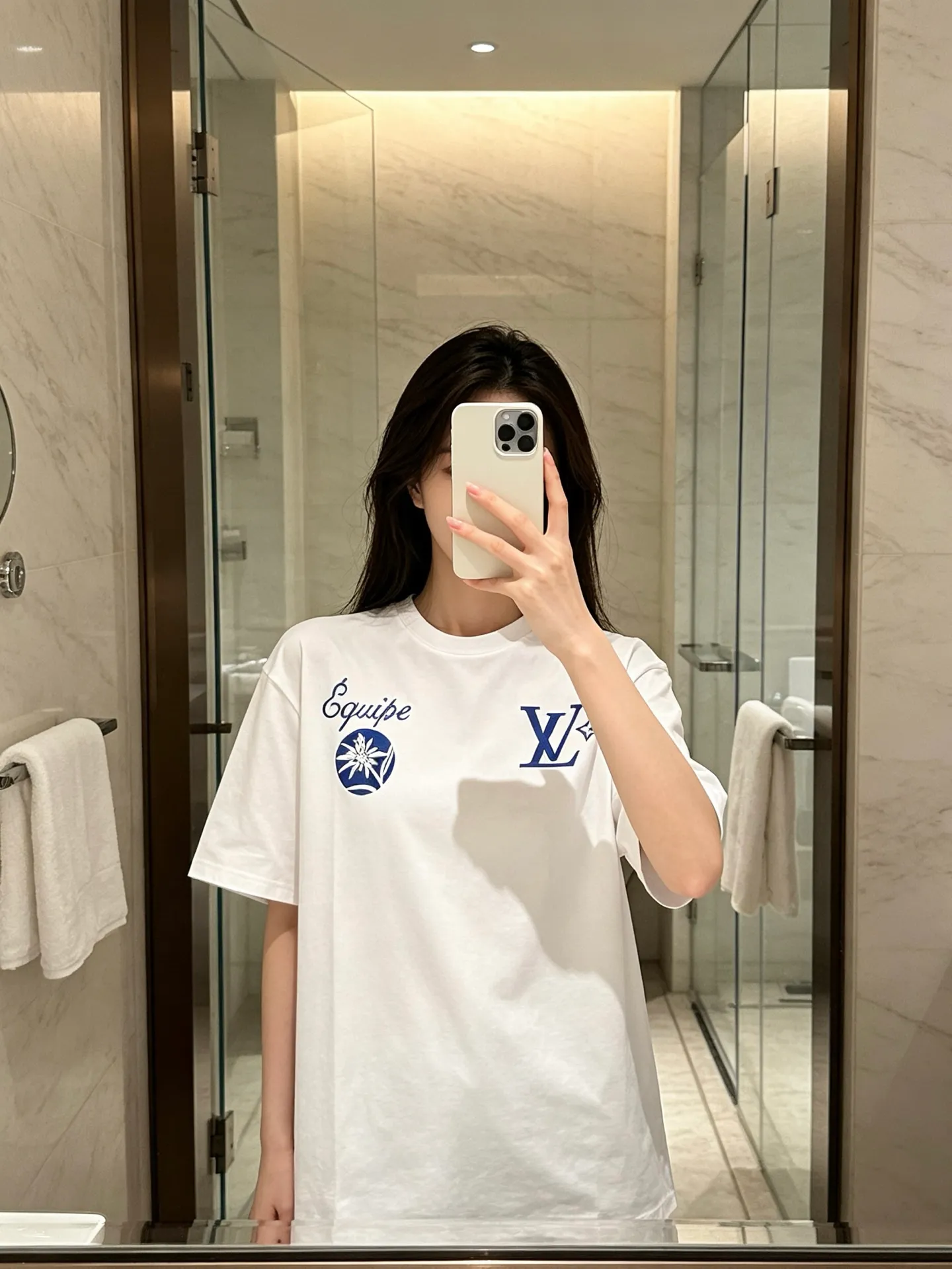 Louis Vuitton/Louis Vuitton floral print short sleeves